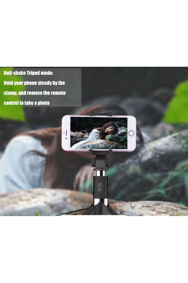 iPhone 11 Uyumlu Selfie Stick L01 Bluetooth cubugu Tripod,monopod - 3