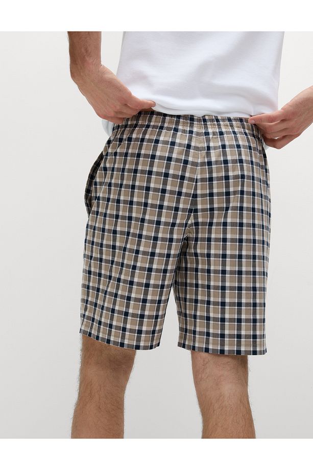 2'li Saf Pamuklu Pijama Şortu - 4