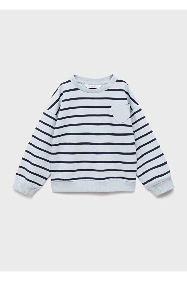 Kalp işlemeli sweatshirt - 1