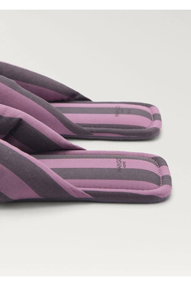 Dokuma çizgili terlik - 3