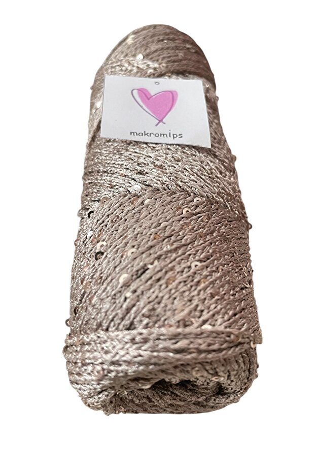 PULLU POLYESTER MAKROME İPİ ÇANTA SUPLA RUNNER IŞILTI ABİYE HOBİ EL ÖRGÜ İPİ(100 gr) - 2