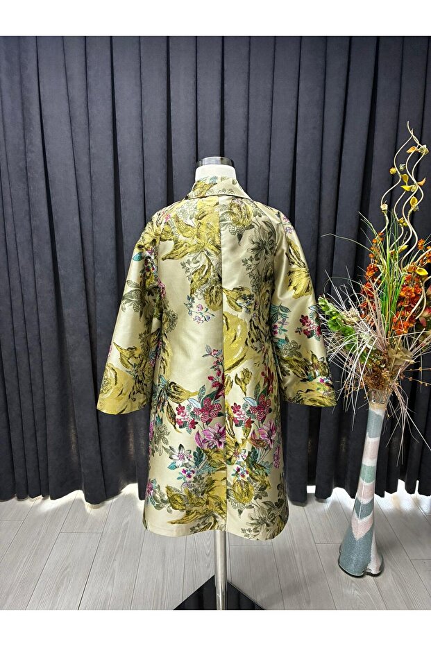 11-1237 Haki-Gold Kimono - 3