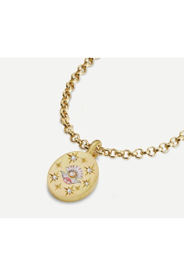 Çelik Pearl Kolye - 1