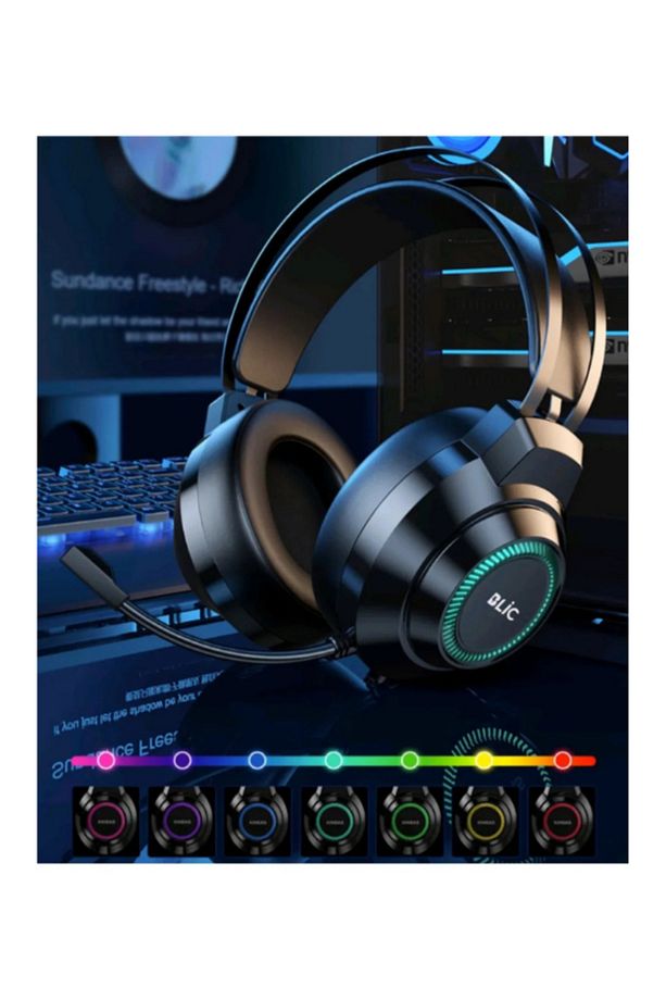 Kablolu Usb Gaming Oyuncu Klavye Mouse Set Reinbow + Dünya Desenli Mousepad + Oyuncu Kulaklığı - 5