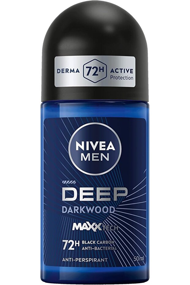 Roll On Deep Black Carbon Dark Wood 50ml