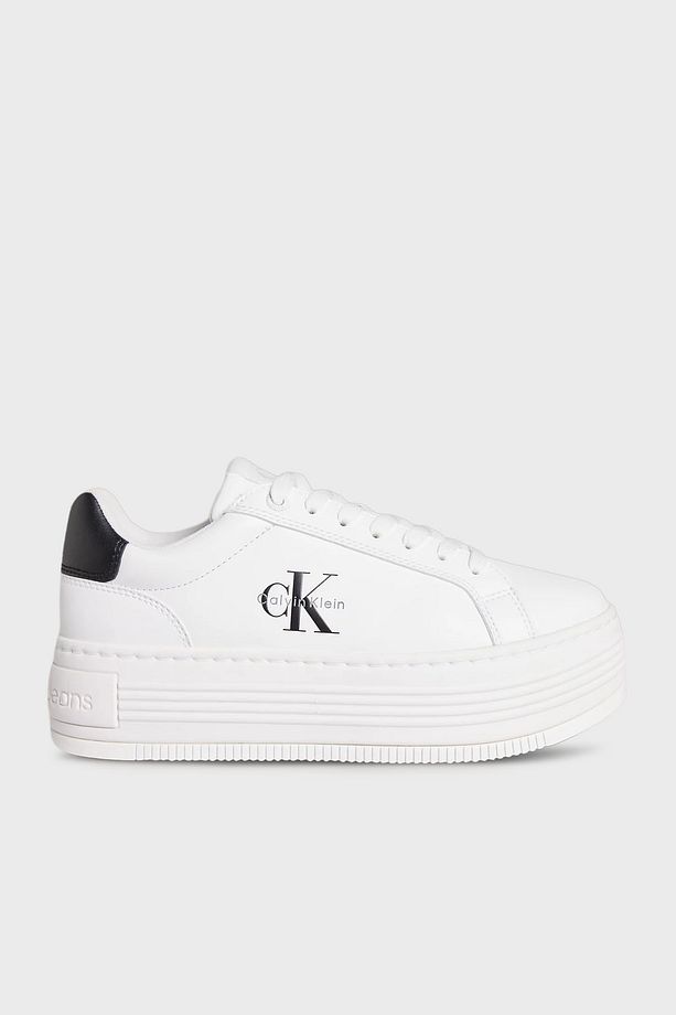 Deri Platform Sneaker Ayakkabı YW0YW0187801W AYAKKABI YW0YW01878 01W - 1