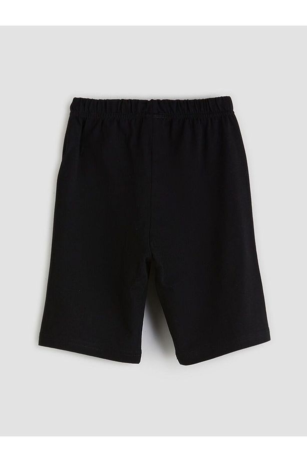 LCW Kids Bisiklet Yaka Beşiktaş Baskılı Erkek Çocuk Şortlu Pijama Takımı - 6