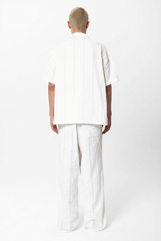 Basic Alt Üst Gömlek Takım Beyaz - 3