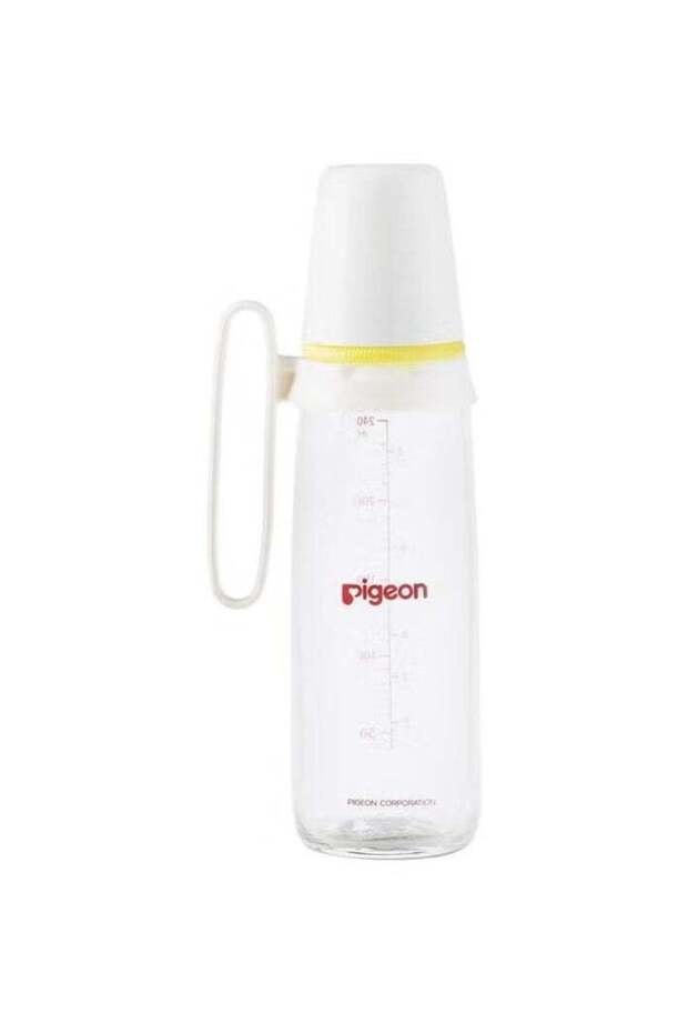 Glass Nursing Bottle With Handle 240 mL