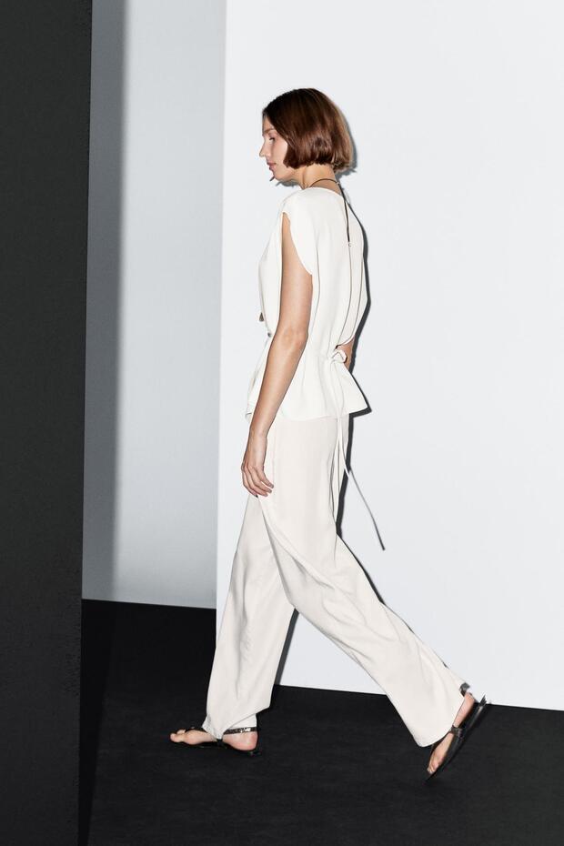 Degaje yaka krepe top - 4