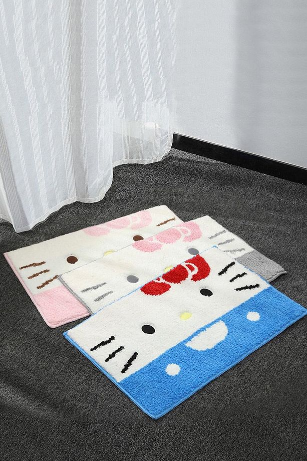 Sanrio Hello Kitty Lisanslı Küçük Halı - Pembe - 3