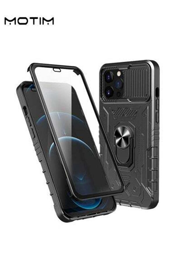 غلاف هاتف 3 في 1 مزود بمسند لهاتف iPhone 14/14 Pro/14 Plus/14 Pro Max، غلاف حماية من السقوط من الدرجة MLT