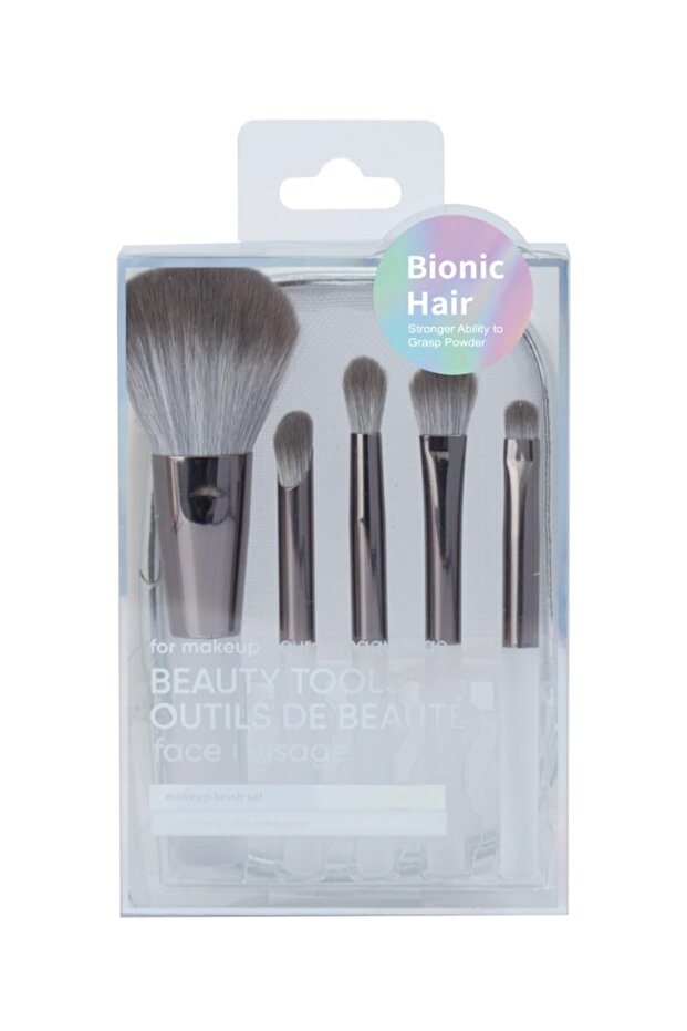 Çantalı Makyaj Fırçası Seti - 3