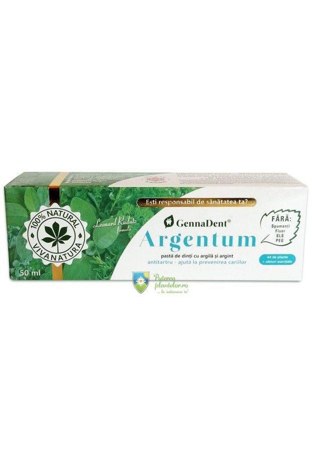 Toothpaste, VIVANATURA, Argentum, 50 ml