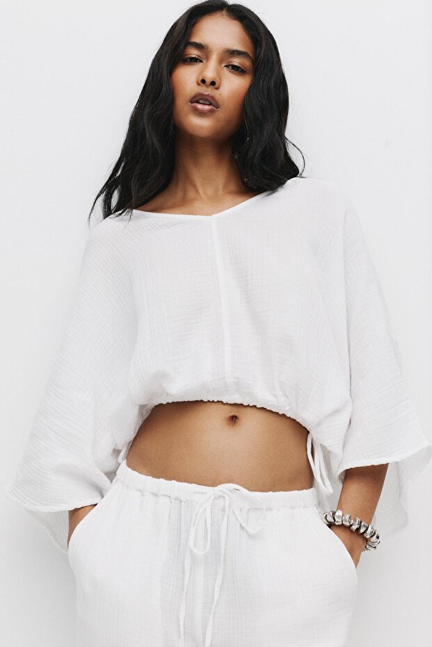 Ayarlanabilir rustik bluz - 5