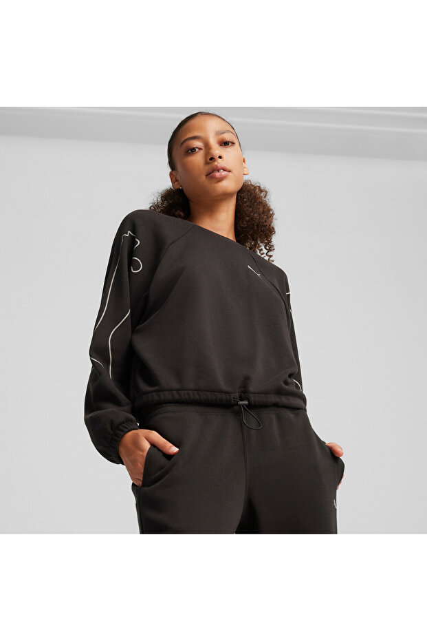 Womens MOTION Sweatshirt - Black