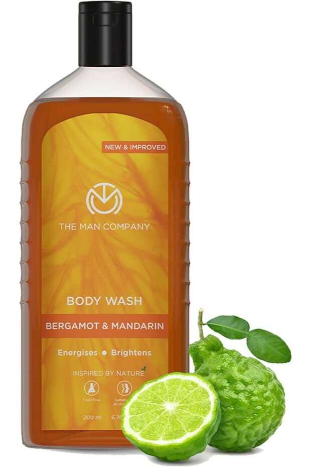 Perfumed Body Wash- Bergamot & Mandarin | Shower Gel for Glowing & Bright Skin | Wit