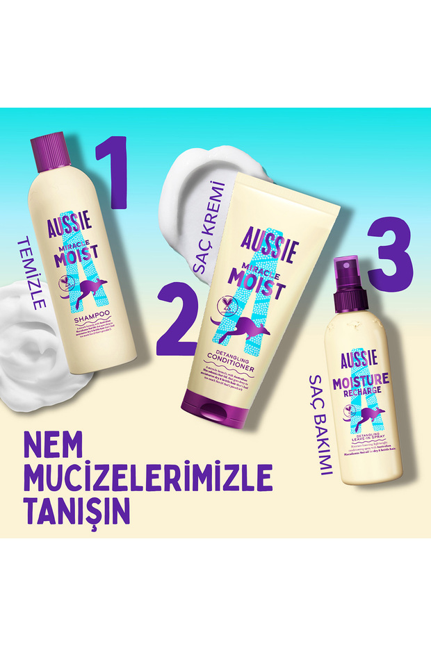 Miracle Moist Kuru Saçları Canlandıran Nemlendirici Şampuan 1000ml - 4