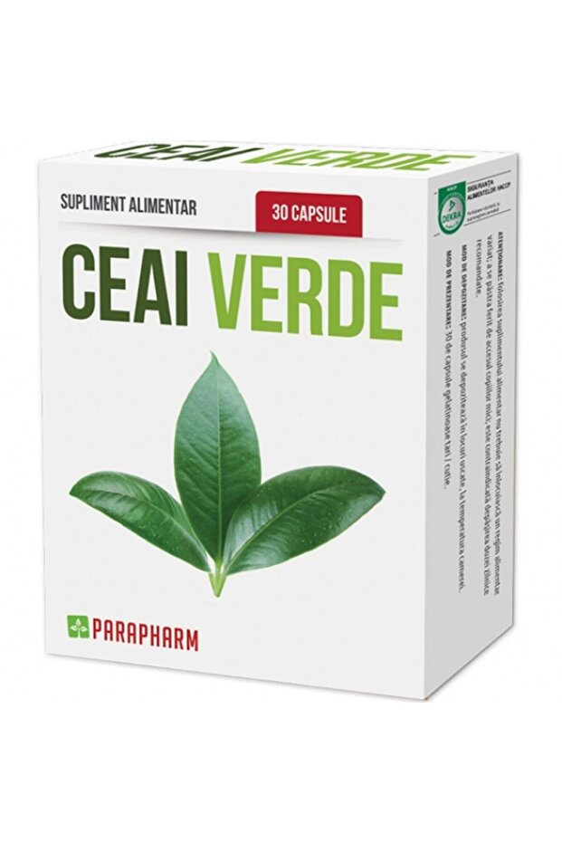 Supliment alimentar, Quantum Pharm, Ceai verde, 30 capsule - 1