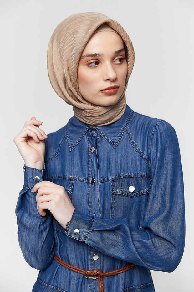 Kemerli Jean Elbise - 7