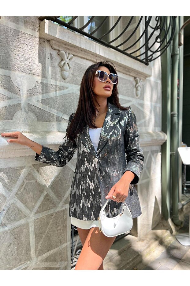 Özel Tasarım Pullu Ceket - 2