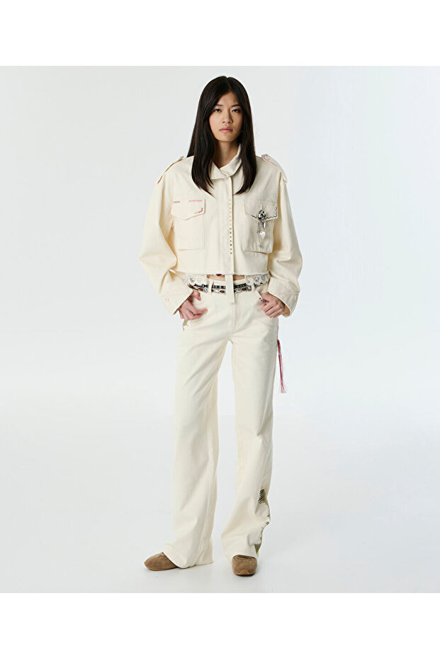 KONTRAST NAKIŞLI CEKET - 5