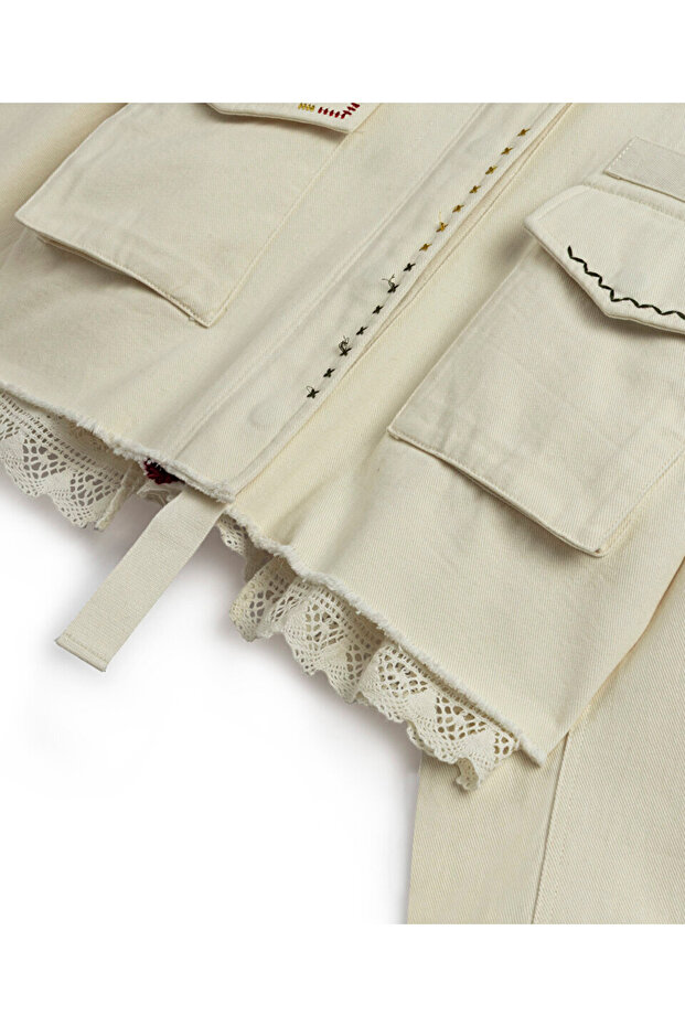 KONTRAST NAKIŞLI CEKET - 4