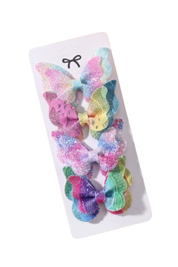 Set 4 Agrafe de Par, Multicolor - 1