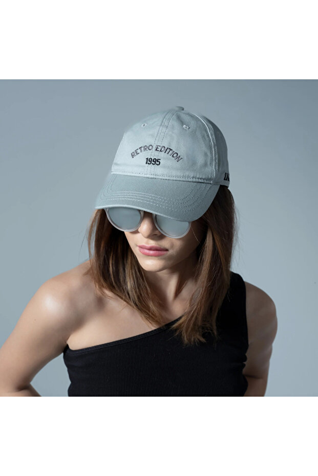 Retro edition grey Twill Baseball Cap
