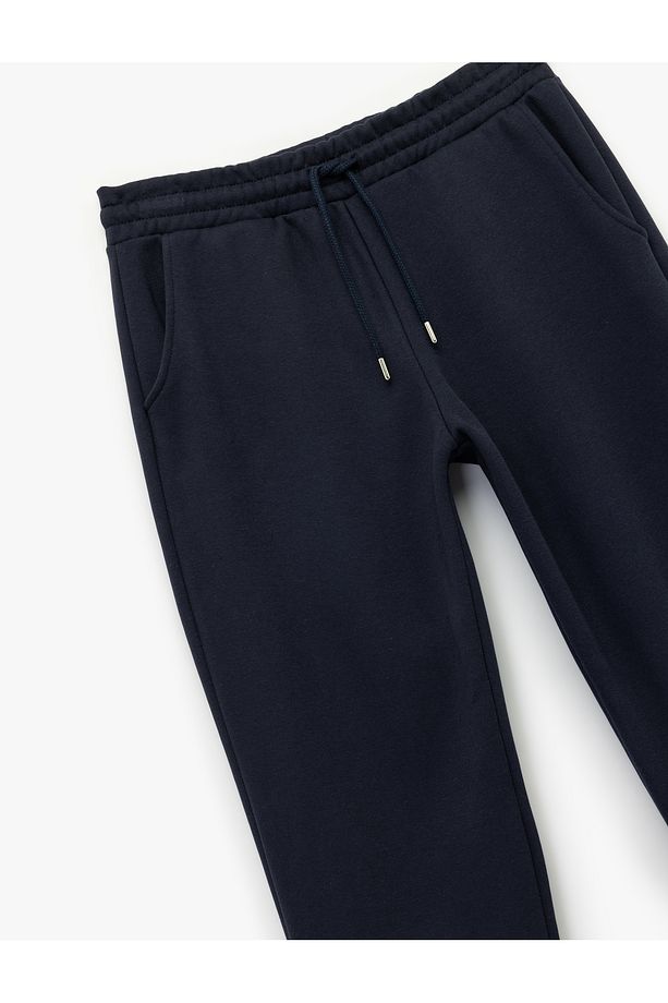 Beli Lastikli Cep Detaylı Şardonlu Basic Jogger Eşofman Altı - 3
