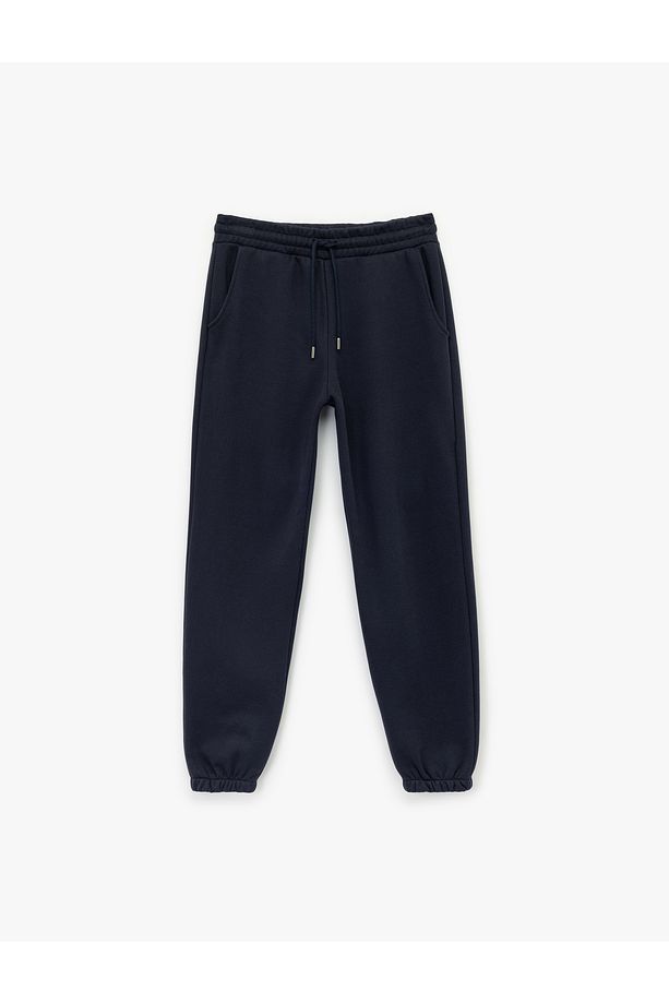 Beli Lastikli Cep Detaylı Şardonlu Basic Jogger Eşofman Altı - 1