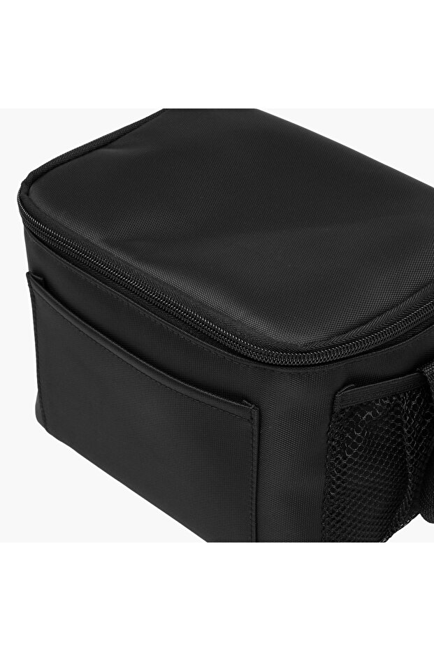 حقيبة غداء صلبة مع سحاب وحزام - 5