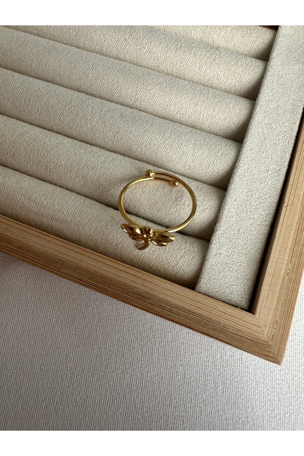 Gold Çelik Kararmaz Yusufçuk Yüzük - 3