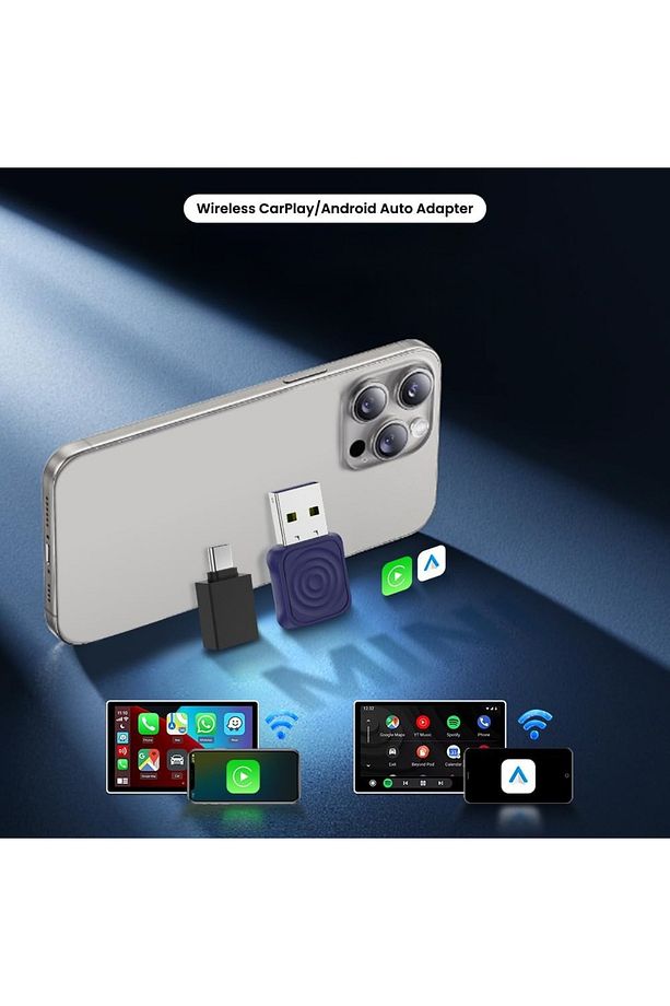 Carlinkit Mini Ultra 2025 Kablosuz CarPlay & Android Auto Adaptörü | iPhone ve Android Uyumlu - 3