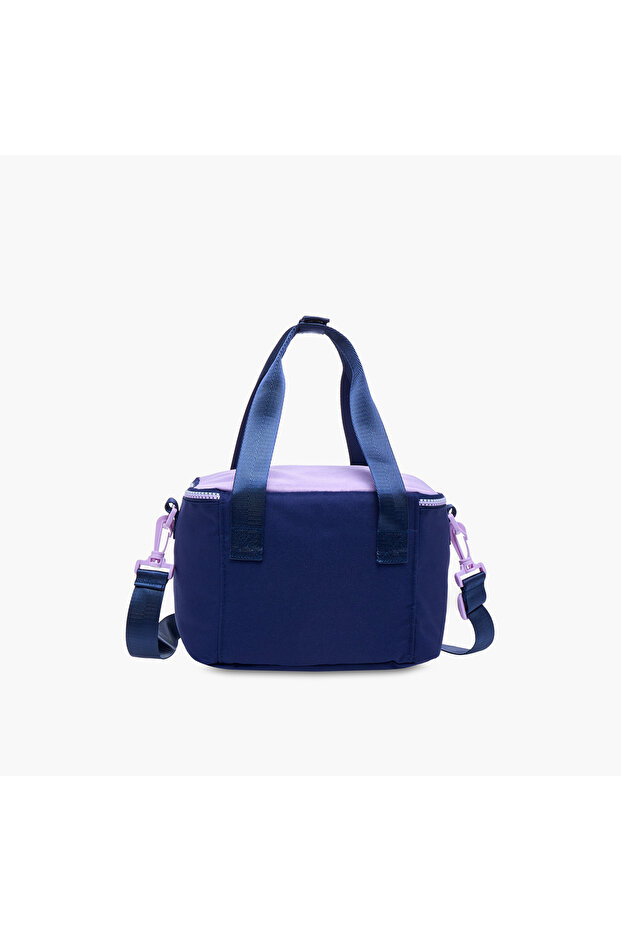 Meshy Solid Lunch Bag with Zip Closure - 4