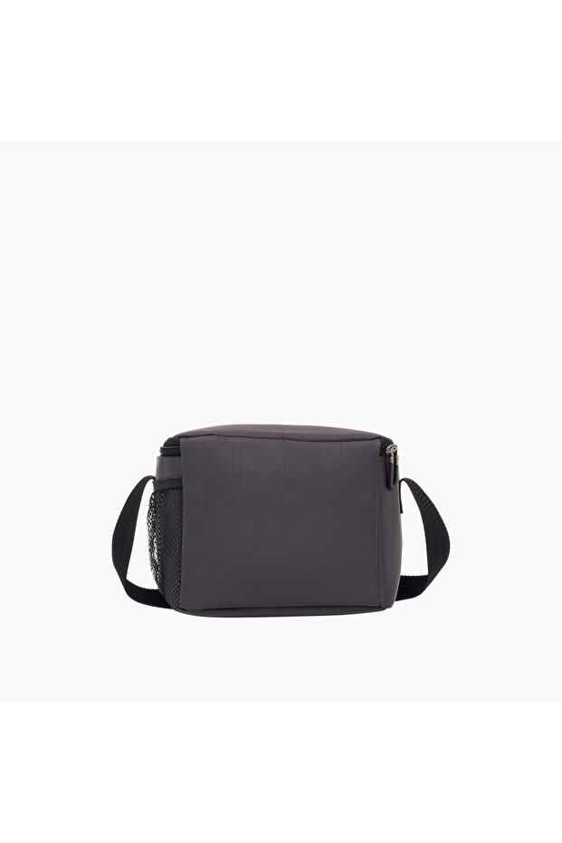 حقيبة غداء صلبة مع سحاب وحزام - 3