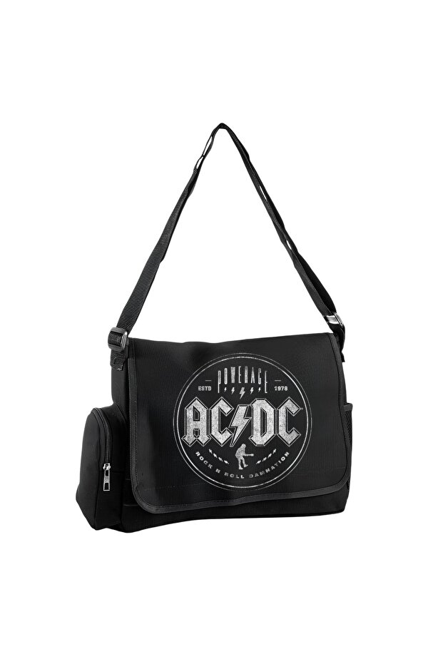 Cat Messenger Bag Adjustable Belt and Zippered Pockets