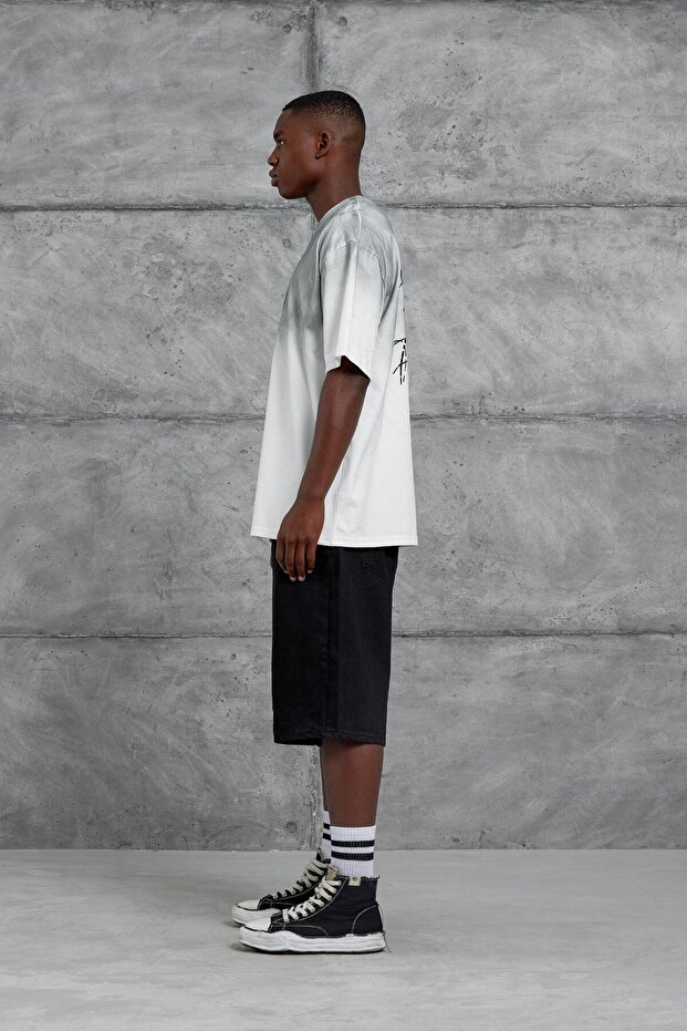 Beyaz 7 Numara Oversize Tshirt - 6
