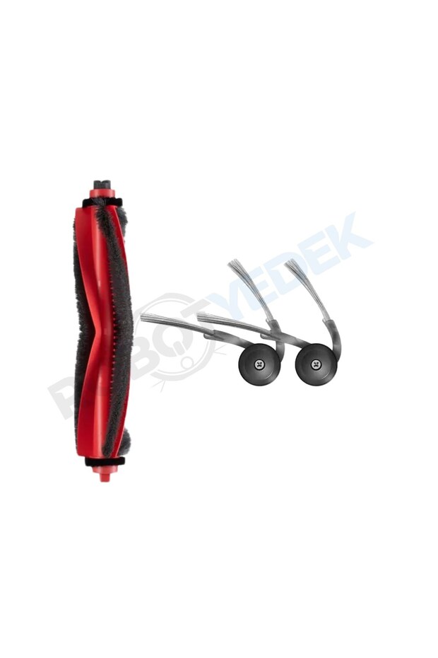 فرشاة رئيسية وفرشاة جانبية متوافقة مع Roborock Q8 Max Pro / Pro Plus - 3 قطع