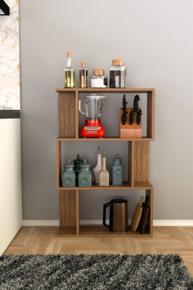 SCALA 3 RAFLI Mutfak Dolabı Mutfak Rafı Çok Amaçlı Dolap -MEŞE - 3