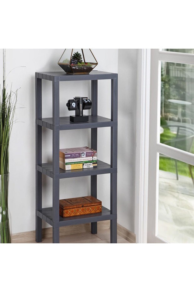 81502 DECOBELLA ANTRASİT 4 LÜ MODÜLER RAF - 1