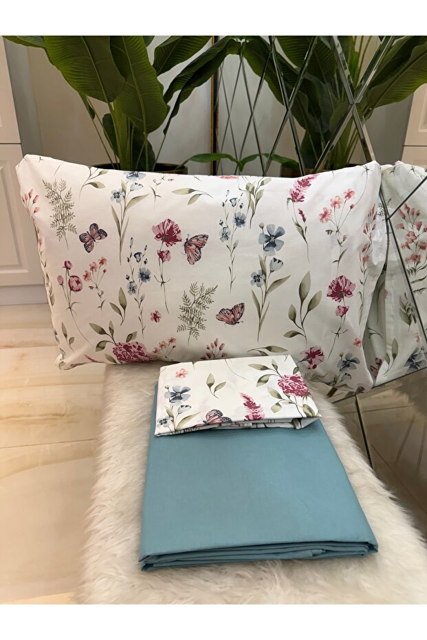 Double Sheet Pillow Set 100% Cotton