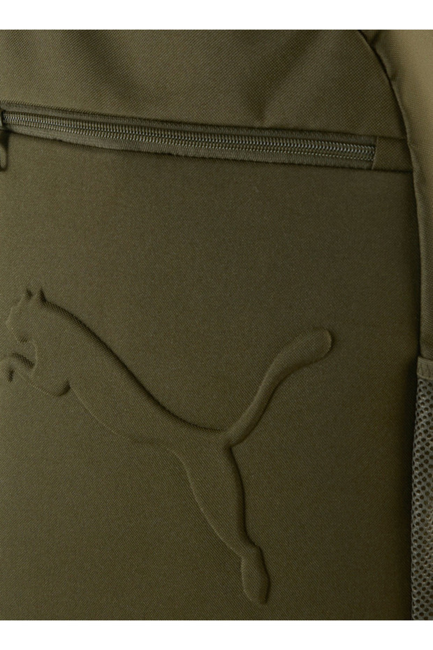 Logo Embossed School Backpack with Adjustable Shoulder Straps and Zip Closure - 3