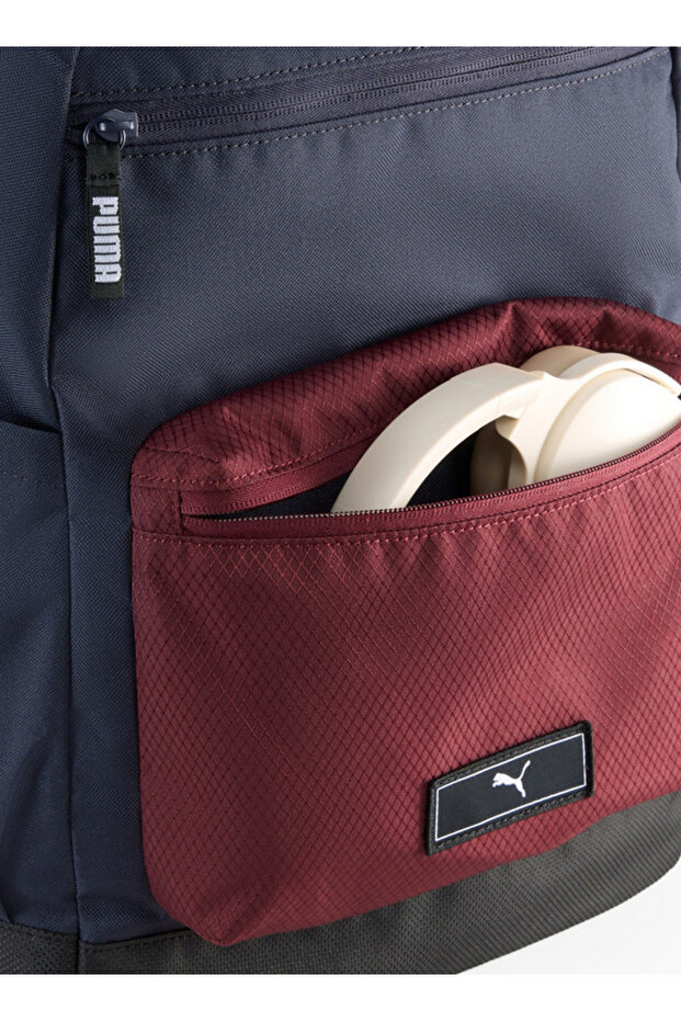 Solid School Backpack with Adjustable Shoulder Straps and Zip Closure - W 31 x H 44 x D 15 cm - 4