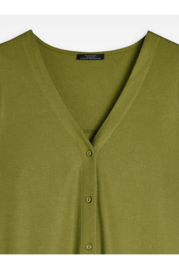 Düğmeli Elbise - 6