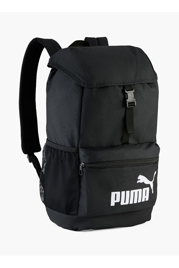 Logo Print School Backpack with Adjustable Shoulder Straps and Side Release Buckle Closure - 1