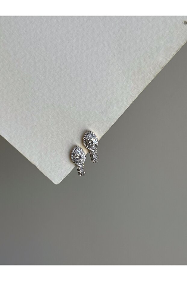 Steel Crystal Stone Diamond Look Snake Head Shasta Earrings -No Tarnish-
