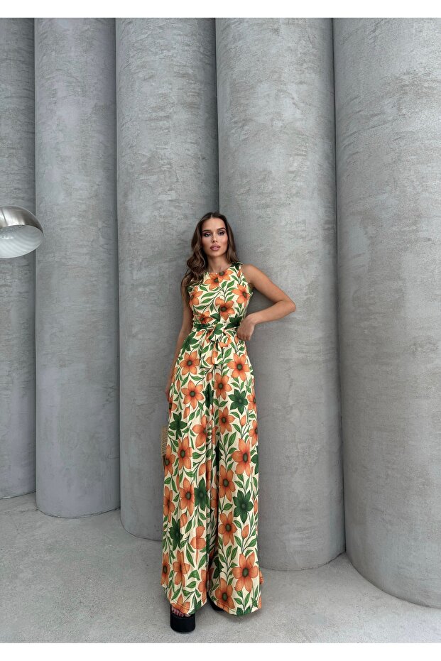 بذلة بتصميم حزام إسباني منقوش - 1