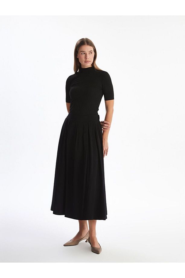 LCW Modest Kadın Beli Lastikli Düz Etek - 1