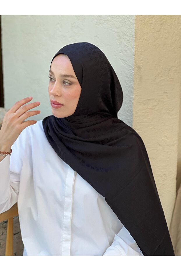 شال بنمط صدى من سلسلة جاكار حريري - 2